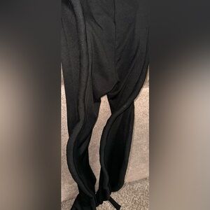 Women’s Black Ribbed Pants